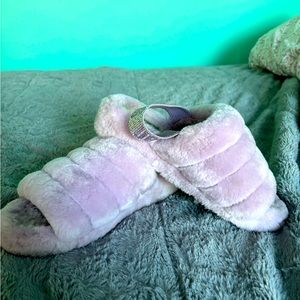 Lavender purple Uggs with rhinestone band